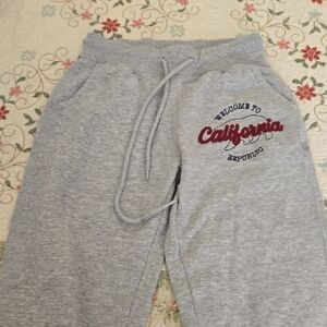 Reflex Gray Kids Joggers with Embroidered Logo